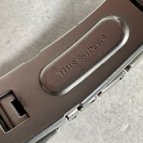 Fossil Arkitekt Watch Womens 23mm Rectangle Blue Dial Date Steel New Battery - Picture 10 of 12